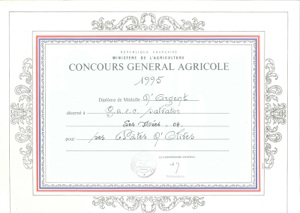 Huile d'olive Argent 1995